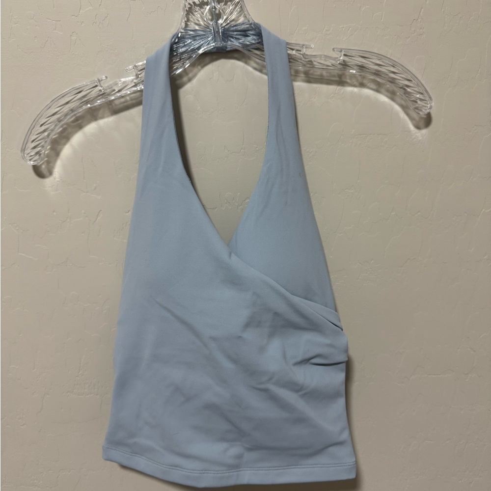 CSB Athena Sky Blue Women's Halter Crop Top